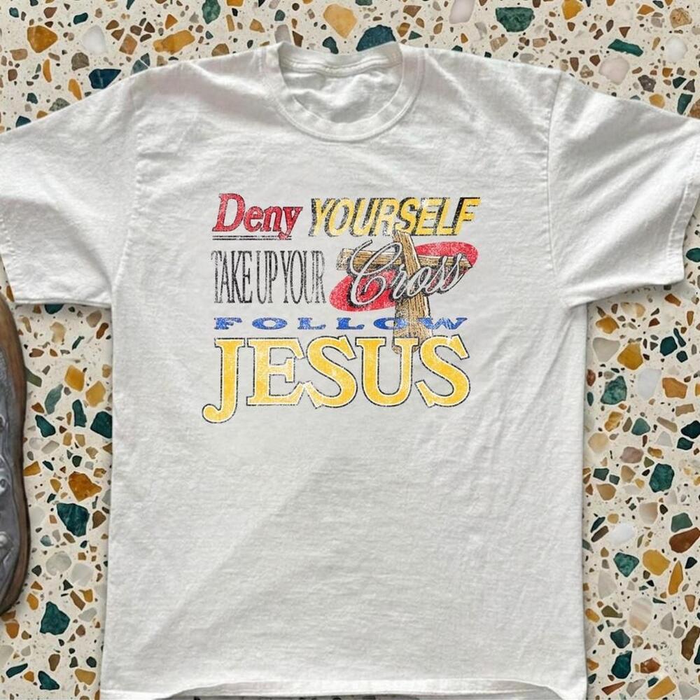 Gildan Deny Yourself Take Up Your Cross Follow Jesus  T-Shirt